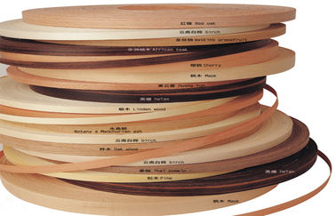 MDF の 0.3mm - 3.5mm の厚さのための自然な木製の端バンディングのベニヤ