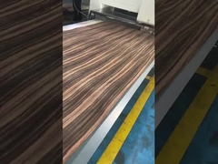 切断されたエボニー木の天然のフラニールシート