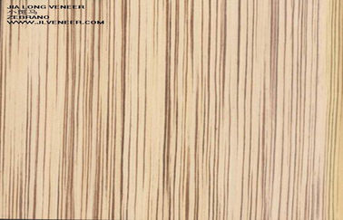 人工建設上の設計された Zebrano の木製のベニヤの壁パネル